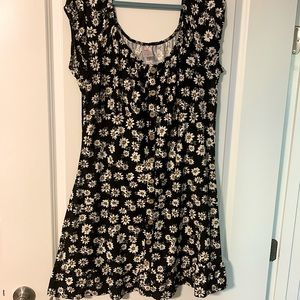 Cute plus size floral dress, stretchy!!!